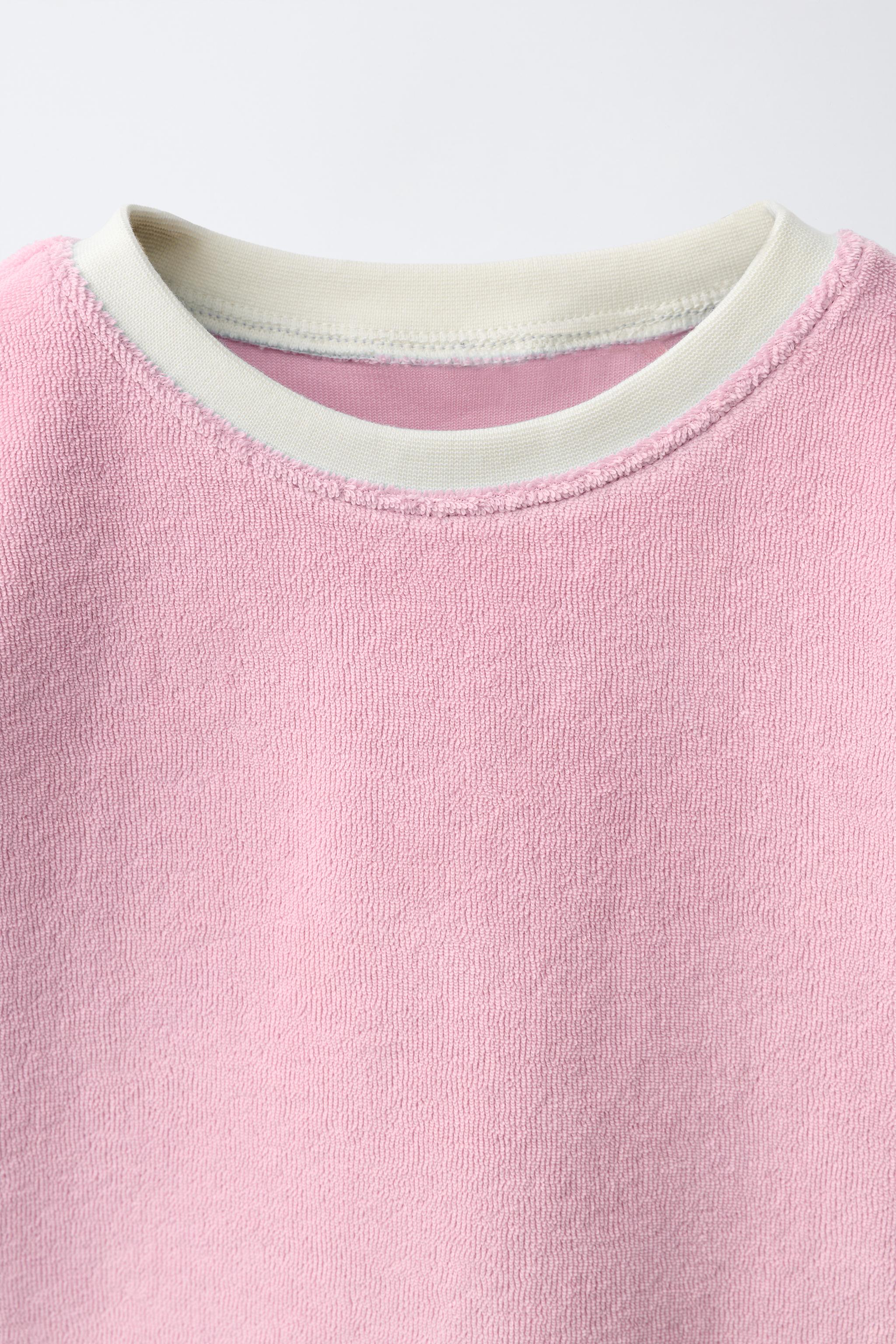 SOLID TOWEL EFFECT T-SHIRT AND BERMUDA SET